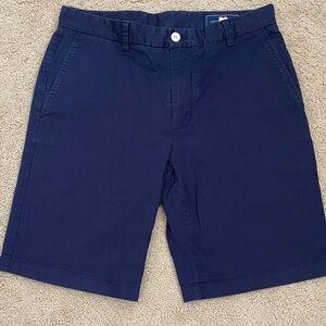 Vineyard Vines Navy Flat Front Chino Shorts